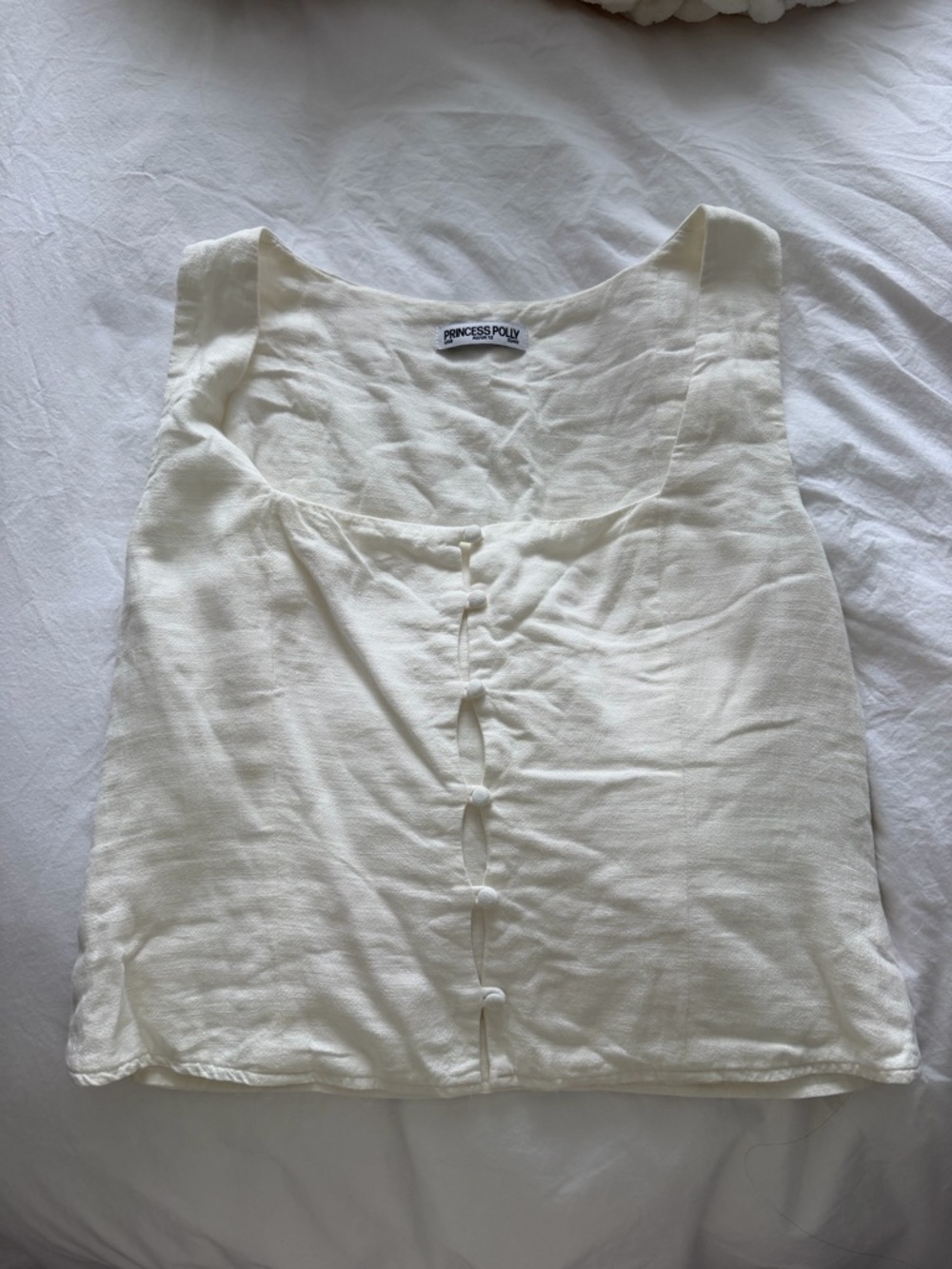Princess Polly Zenda Linen Blend Top - Picture 4 of 5